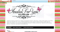 Desktop Screenshot of analiaforyou.blogspot.com