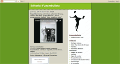 Desktop Screenshot of editorialfunambulista.blogspot.com