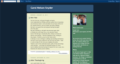 Desktop Screenshot of carolnelsonsnyder.blogspot.com