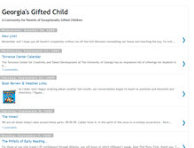 Tablet Screenshot of georgiasgiftedchild.blogspot.com