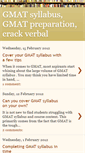 Mobile Screenshot of gmatsyllabus.blogspot.com