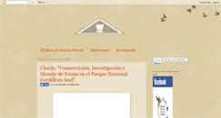 Desktop Screenshot of museodehistorianatural-unmsm.blogspot.com