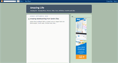 Desktop Screenshot of amazing-life-blog.blogspot.com