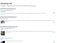 Tablet Screenshot of amazing-life-blog.blogspot.com