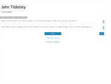 Tablet Screenshot of johntildesley.blogspot.com