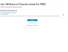 Tablet Screenshot of free-cheerios-cereal.blogspot.com