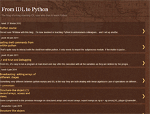 Tablet Screenshot of idl2python.blogspot.com