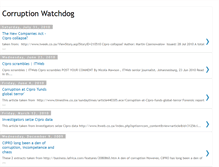 Tablet Screenshot of corruptionwatchdog.blogspot.com
