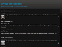 Tablet Screenshot of cucarronviajero.blogspot.com