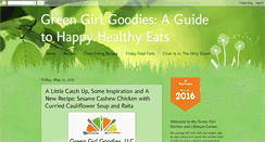 Desktop Screenshot of healthygreengirlkitchen.blogspot.com