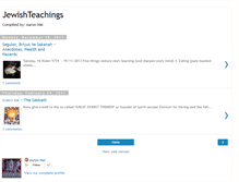 Tablet Screenshot of jewishteachings.blogspot.com