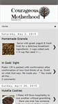 Mobile Screenshot of courageousmotherhood.blogspot.com
