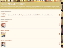 Tablet Screenshot of flowermoundfive.blogspot.com