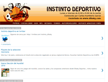 Tablet Screenshot of instintodeportivo.blogspot.com