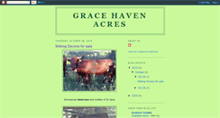 Desktop Screenshot of gracehavenacres.blogspot.com