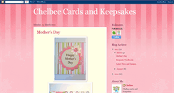 Desktop Screenshot of chelbeecards.blogspot.com