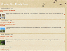 Tablet Screenshot of morningstarfamilyfarmblog.blogspot.com