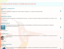 Tablet Screenshot of cuidadosparaembarazadas.blogspot.com