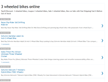 Tablet Screenshot of 3wheeledbikesonline.blogspot.com