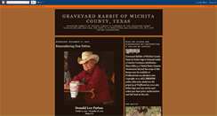 Desktop Screenshot of graveyardrabbitofwichitacountytexas.blogspot.com