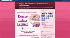 Desktop Screenshot of belezadasunhasecursos.blogspot.com
