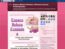 Tablet Screenshot of belezadasunhasecursos.blogspot.com