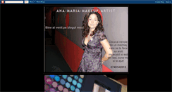 Desktop Screenshot of ana-maria-makeup-artist.blogspot.com