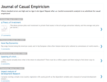 Tablet Screenshot of casualempiricism.blogspot.com