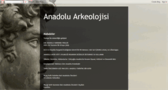 Desktop Screenshot of anadoluarkeolojisi.blogspot.com