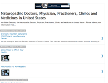 Tablet Screenshot of naturopathicdoctors.blogspot.com