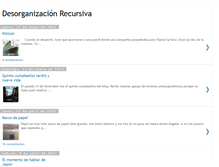 Tablet Screenshot of desorganizacionrecursiva.blogspot.com