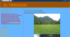 Desktop Screenshot of eltemazcalmichoacan.blogspot.com