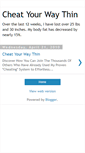 Mobile Screenshot of cheatyourwaythinx.blogspot.com