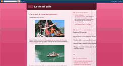Desktop Screenshot of lavieestfinbelle.blogspot.com
