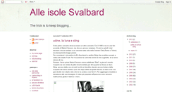 Desktop Screenshot of isolesvalbard.blogspot.com