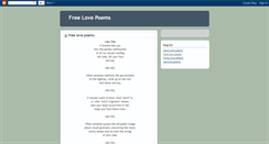 Desktop Screenshot of free-lovepoems.blogspot.com