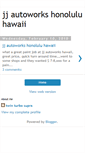 Mobile Screenshot of jjautoworkshonoluluhawaii.blogspot.com