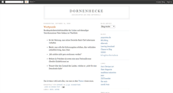 Desktop Screenshot of dornenhecke.blogspot.com