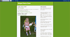 Desktop Screenshot of abbydoss.blogspot.com