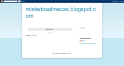 Desktop Screenshot of misteriosolmecas.blogspot.com