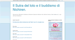 Desktop Screenshot of ilbuddismodinichiren.blogspot.com