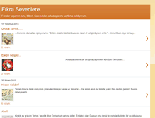 Tablet Screenshot of fikrasevenlere.blogspot.com
