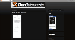 Desktop Screenshot of donbaloncesto.blogspot.com