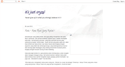Desktop Screenshot of justoryza.blogspot.com