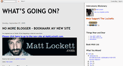 Desktop Screenshot of mlockett.blogspot.com