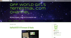 Desktop Screenshot of offworldgirl.blogspot.com
