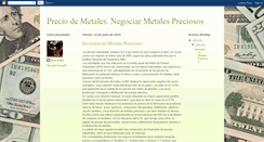 Desktop Screenshot of metales-preciosos.blogspot.com