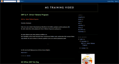 Desktop Screenshot of mstrainingvideo.blogspot.com