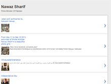 Tablet Screenshot of nawazsharif.blogspot.com