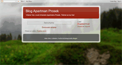 Desktop Screenshot of apartmanprosek.blogspot.com